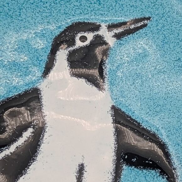 Annemarie Davidson Penguin Enamel Copper Plate MCM Art Vintage - Picture 8 of 13